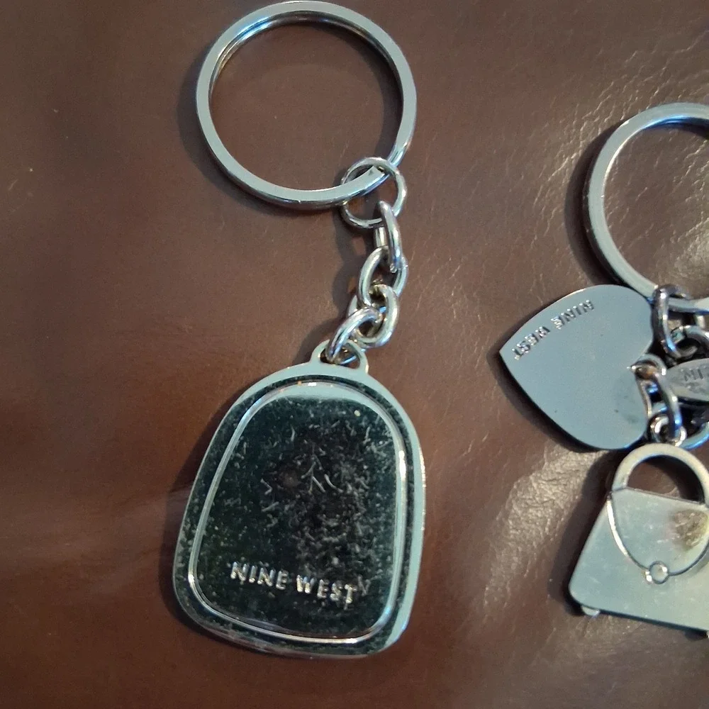 Vtg Y2K Nine West Bag Charm Keychain Lot Of 2 CUTE Mall Brand Department...
